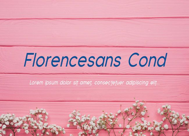 Florencesans Cond example